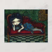 Carte postale "Le canapé écarlate" (Devant)
