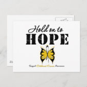 Carte Postale Le Cancer De L'Enfance Reste Dans L'Espoir (Devant / Derrière)