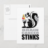 Carte Postale Le cancer du cerveau pue (Devant / Derrière)