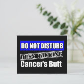 Carte Postale Le Cancer Rectal Ne Dérange Pas Le Bouton De Lance (Debout devant)
