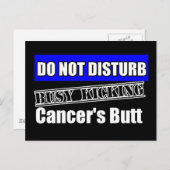 Carte Postale Le Cancer Rectal Ne Dérange Pas Le Bouton De Lance (Devant / Derrière)