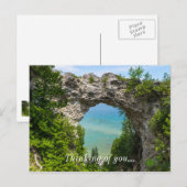 Carte Postale Le Canoë À Arch Rock (Devant / Derrière)