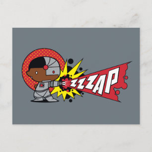 Carte Postale Le canon Cybernétique de Chibi Cyborg