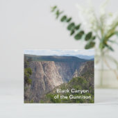 Carte Postale Le canyon noir du parc national Gunnison (Debout devant)