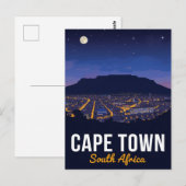 Carte Postale Le Cap Afrique du Sud Table Mountain (Devant / Derrière)