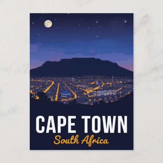 Carte Postale Le Cap Afrique du Sud Table Mountain (Devant)