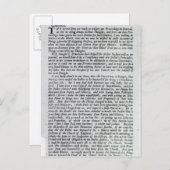 Carte Postale Le Capitaine de la Déclaration de Mobs (Devant / Derrière)