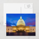 Carte Postale Le Capitole des États-Unis (Devant / Derrière)