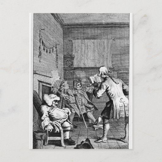 Carte Postale Le caporal Trim lit un sermon (Devant)