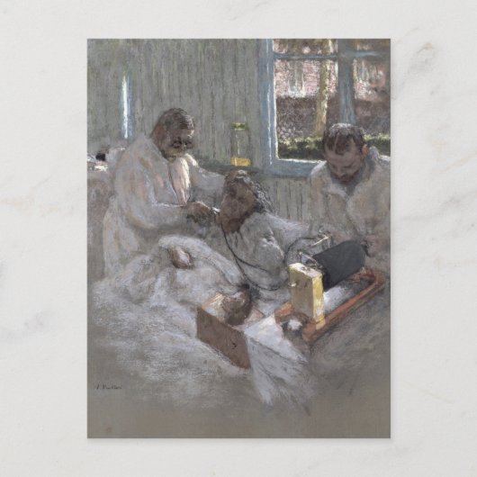 Carte Postale Le cardiologue Henri Vaquez et son (Devant)