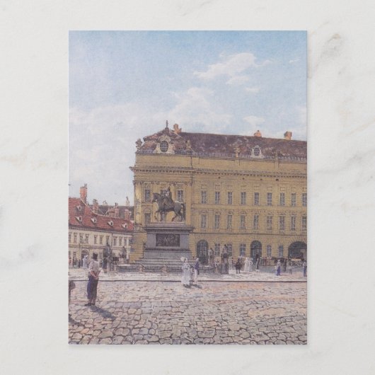 Carte Postale Le carré Josef à Vienne par Rudolf von Alt (Devant)