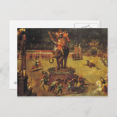 Carte Postale Le carrousel d'éléphant (Devant / Derrière)