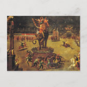 Carte Postale Le carrousel d'éléphant (Devant)