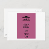 Carte Postale Le carrousel garde le calme (Devant / Derrière)