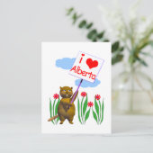 Carte Postale Le castor canadien aime l'Alberta (Debout devant)