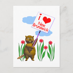 Carte Postale Le castor canadien aime Nouveau-Brunswick