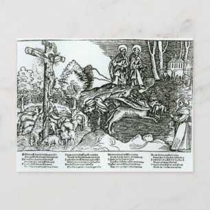 Carte Postale Le catholicisme romain et le luthéranisme contrast