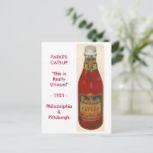 CARTE POSTALE LE CATSUP DE PARKE (Debout devant)