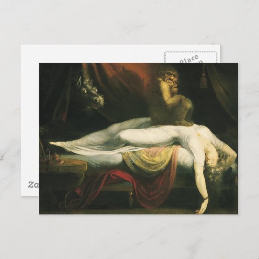 Carte Postale Le cauchemar, Henry Fuseli (Devant / Derrière)