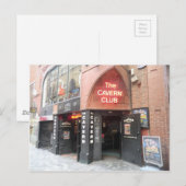 Carte Postale Le Cavern Club dans la rue Mathew de Liverpool (Devant / Derrière)