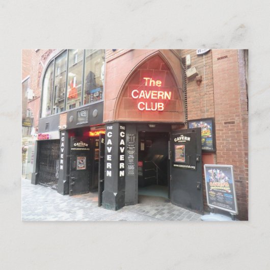 Carte Postale Le Cavern Club dans la rue Mathew de Liverpool (Devant)