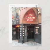 Carte Postale Le Cavern Club dans la rue Mathew de Liverpool (Devant / Derrière)