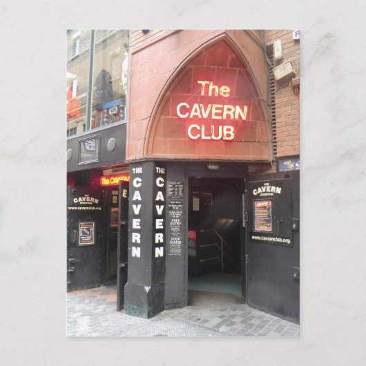 Carte Postale Le Cavern Club dans la rue Mathew de Liverpool (Devant)