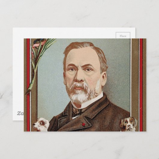 Carte Postale Le célèbre Portrait de Louis Pasteur (Devant / Derrière)