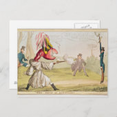 Carte Postale Le champ de Battersea, 1829 (Devant / Derrière)