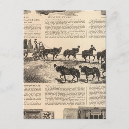 Carte Postale Le Champion des brevets de Herring sécurise (Devant)