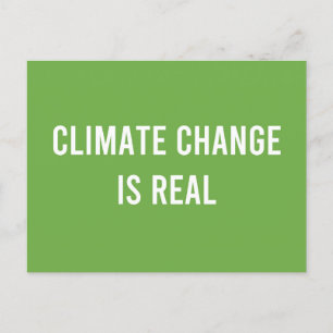 Carte Postale Le changement climatique est réel