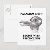 Carte Postale Le changement de paradigme commence par la psychol (Devant / Derrière)