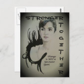 Carte Postale Le changement n'est pas un spectateur Sport Art Im (Devant / Derrière)