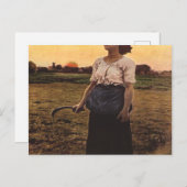 Carte Postale Le Chant De L'Arche De Jules Breton (Devant / Derrière)