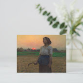 Carte Postale Le chant de l'arche par Jules Adolphe Breton (Debout devant)