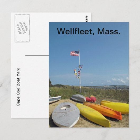 Carte Postale Le chantier naval de Cape Cod (Devant / Derrière)