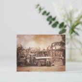 Carte Postale Le chariot de pêche de B.O. (Debout devant)