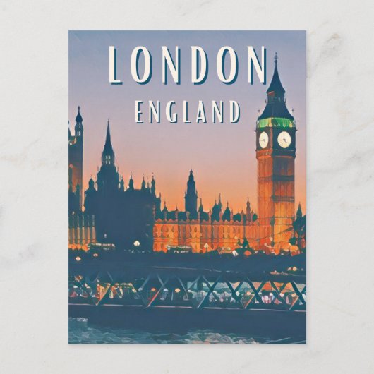 Carte Postale Le charme britannique de Londres (Devant)