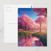 Carte Postale Le charme captivant de la rivière (Devant / Derrière)