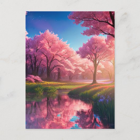 Carte Postale Le charme captivant de la rivière (Devant)