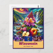 Carte Postale Le charme captivant du Wisconsin : un point de rep (Devant / Derrière)