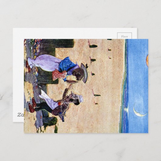 Carte Postale Le charpentier et le Walrus - Alice au pays des me (Devant / Derrière)