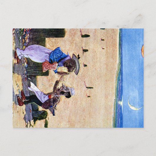 Carte Postale Le charpentier et le Walrus - Alice au pays des me (Devant)