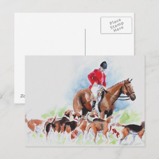 Carte Postale Le chasseur (Devant / Derrière)