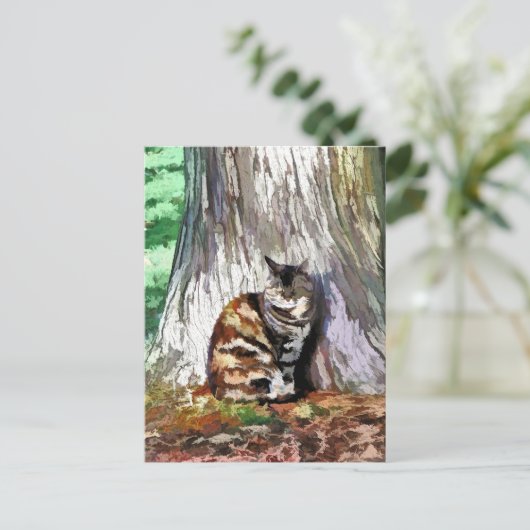 CARTE POSTALE LE CHAT (Debout devant)