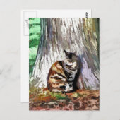 CARTE POSTALE LE CHAT (Devant / Derrière)