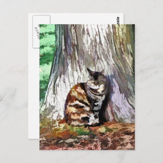 CARTE POSTALE LE CHAT (Devant / Derrière)