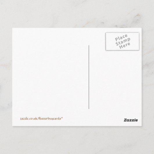 CARTE POSTALE LE CHAT (Dos)