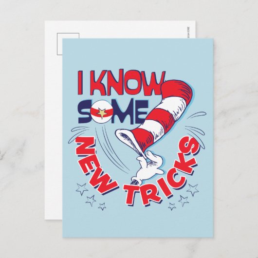 Carte Postale Le Chat au Chapeau Connaît Quelques Nouveaux Tours (Devant / Derrière)