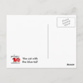Carte Postale 'le chat avec la queue bleue' (Dos)